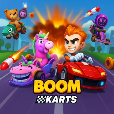 Boom Karts is a high-speed racing game where you compete with opponents in dramatic races. With wild tracks, skillful drifting skills, and powerful acceleration, Boom Karts brings a vibrant racing experience.