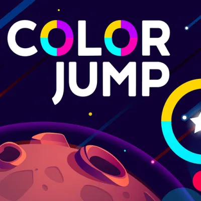 Color Jump is a colorful arcade game where every jump challenges the player's reflexes and concentration. You will control the ball to overcome constantly rotating obstacles, just a little mistake will stop.