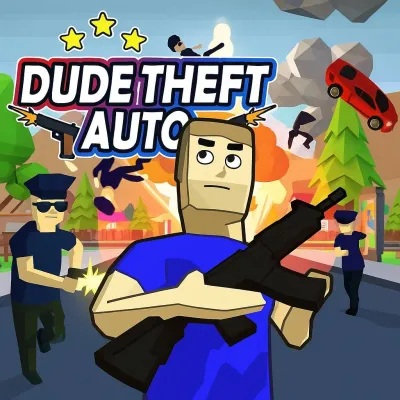 Dude Theft Auto is an extremely humorous and chaotic open-world action game where you are free to do whatever you want in a city full of surprises. No rules, no constraints, the game opens up a 