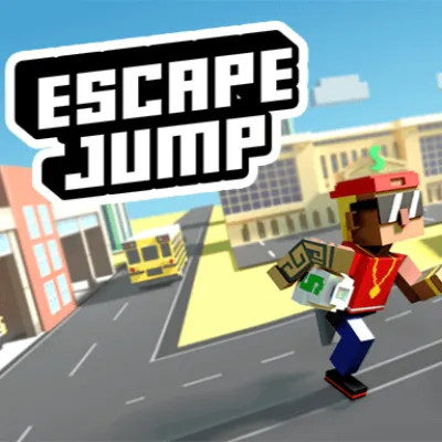 A bank robber trying to escape from the police is exactly what is recreated in Escape Jump. It sounds simple but the real challenges only begin when you click on the screen.