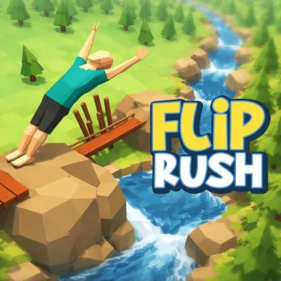 Flip Rush is an incredibly fun physics-based parkour game where players perform skillful jumps, spins, and flips on high, obstacle-filled platforms. The game offers an experience that challenges skill and stimulates reflexes, making each landing a performance art.