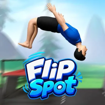 Flip Spot is a 3D stunt game with a physics-based mechanic. Try to land accurately by taking jumps and flips in the air from high platforms.
