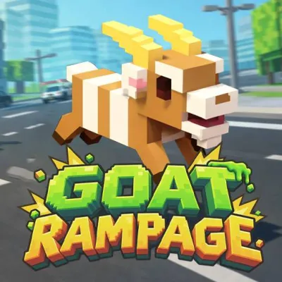 Goat Rampage allows you to play as a very rebellious goat, whose only goal is to cause as much chaos as possible and avoid the endless chase.