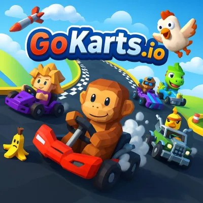 GoKarts.io is a colorful and fun adventure where karts are not only for racing but also extremely interesting combat tools! Glide through crazy tracks, you will feel the perfect combination of speed and strategy, where each acceleration or defeating an opponent can completely change the game.