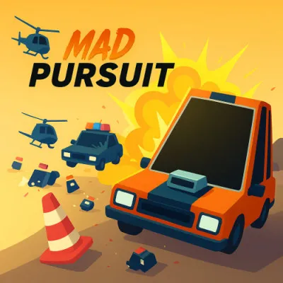 Mad Pursuit is an action-packed driving game where every chase is dramatic and challenging. Players will drift, dodge obstacles and avoid the police on vibrant roads. Each level has new challenges, requiring quick reflexes and tactics to survive as long as possible.