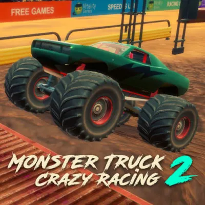 Monster Truck Crazy Racing 2 is a dramatic off-road racing game where giant monster trucks roar into muddy arenas to compete. Every acceleration, collision or jump in the air is intense and intense, making the player's heart race with the sound of the engine from the first second.