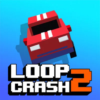 Loop Crash 2 is an endless arcade driving game where players control the speed of their car on a loop track and avoid vehicles constantly cutting across the path.