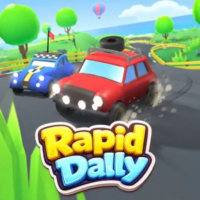 Rapid Rally is a top down arcade rally racing game where cornering abilities and car control are more crucial than just stomping the accelerator pedal.