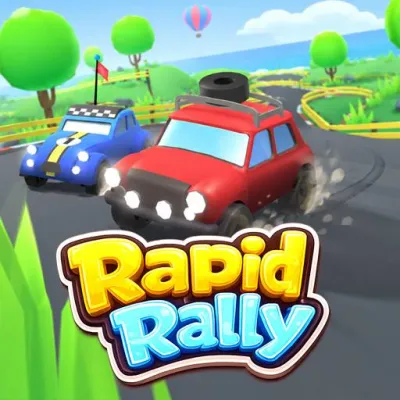 Rapid Rally is a top down arcade rally racing game where cornering abilities and car control are more crucial than just stomping the accelerator pedal.