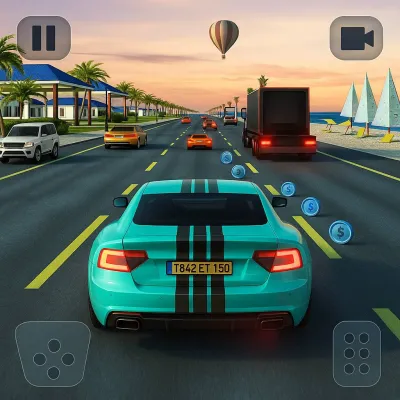 Road Racing: Highway Car Chase takes you through the traffic jams at an unrestricted speed. Dodge cars, accelerate, escape the police and helicopters – everything happens so fast that you won’t even have time to blink.