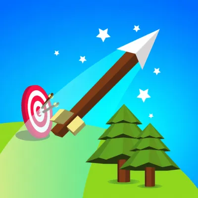 Sky Dart is a simple browser-based archery game where players adjust the angle and force to send the arrow as far as possible.