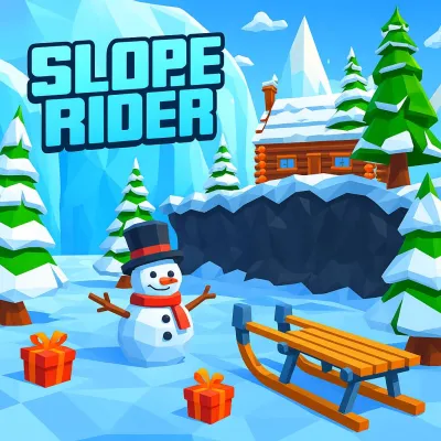 Slope Rider is a hard skiing game that sends players across icy slopes and snowy landscapes at rapid speeds. Azgames put out the game on August 22, 2025. It makes you feel excited since you have to avoid things like falling pine trees, icebergs, and rolling snowballs.