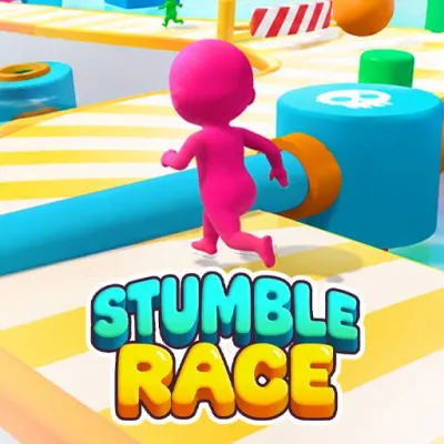 Stumble Race is a colourful racing game on an obstacle course where you are competing against many other racers to see who gets to the finish line first on perilous circuits.