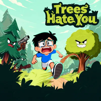 Trees Hate You is a 2D platformer game with a 