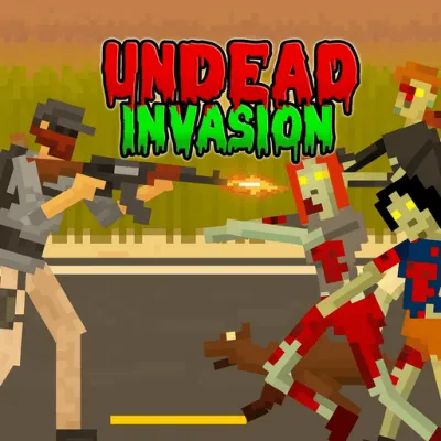 Undead Invasion is a pixel-style zombie survival shooter where you control a lone character fighting against relentless waves of zombies.