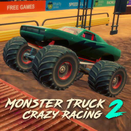 Play game Monster Truck Crazy Racing 2