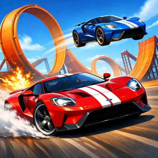 Play game Two Stunt Supercars